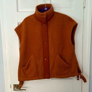 Amazon Large oversized sherpa fleece vest